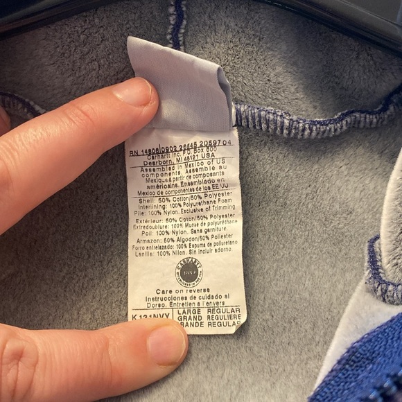 Men’s zip up hooded sweatshirt. Fuzzy lining. - Picture 8 of 9